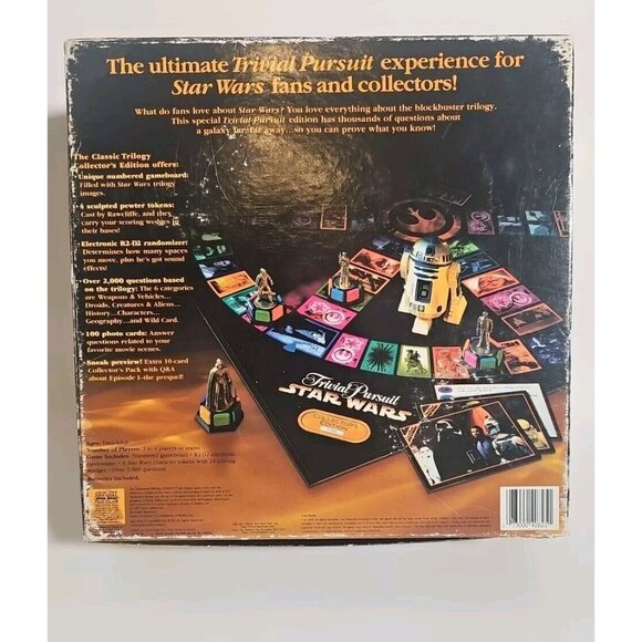 Trivial Pursuit Star Wars Classic Trilogy Collector's Edition Game - Picture 2 of 9